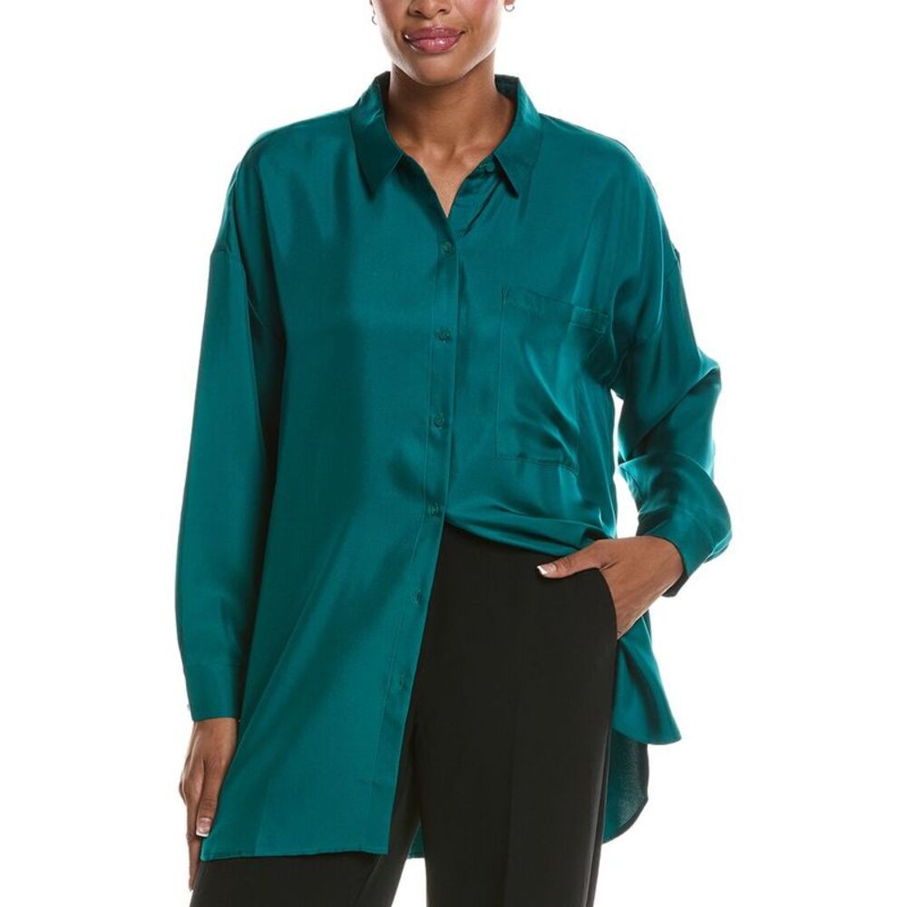 Eileen Fisher Womens  Silk Shirt